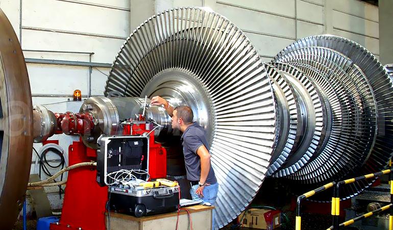 Inspection of the gas turbine